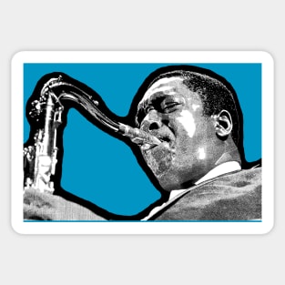 John Coltrane with outline Sticker